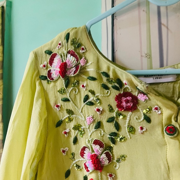 Mint green short kurta ☺️ - Picture 6 of 7